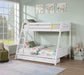 Emilee Twin/Full Bunk Bed White, Grey, Espresso, & Black - Sweet Dreams Bedding & Furn (PA)