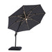 Nuti 10 Ft Round Umbrella w/ LED Light + 37" Large Base - Sweet Dreams Bedding & Furn (PA)