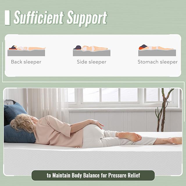 Coreopsis 8" Memory Foam Wave Comfort