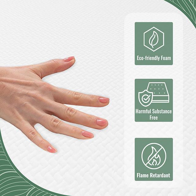 Coreopsis 8" Queen Memory Foam Wave Comfort