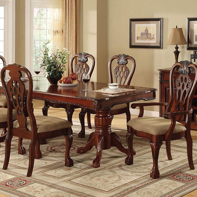 GEORGETOWN Antique Cherry Dining Table w/ Double Pedestals - Sweet Dreams Bedding & Furn (PA)