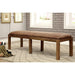 GIANNA Rustic Pine Fabric Bench - Sweet Dreams Bedding & Furn (PA)