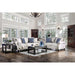 Giovanni Beige/Blue Love Seat - Sweet Dreams Bedding & Furn (PA)