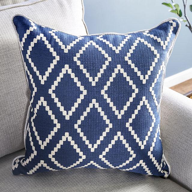 Giovanni Beige/Blue Love Seat - Sweet Dreams Bedding & Furn (PA)