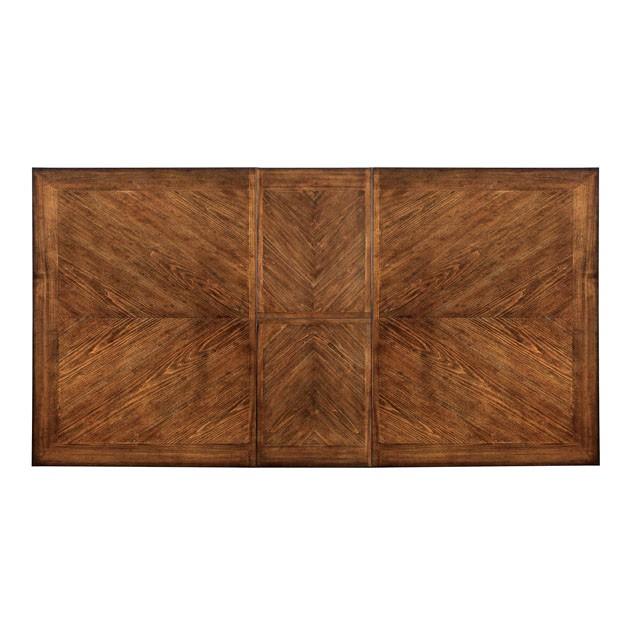 HARRISBURG Vintage White/Dark Oak Dining Table w/ 18" Butterfly Leaf - Sweet Dreams Bedding & Furn (PA)