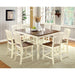 HARRISBURG Vintage White/Dark Oak Side Chair (2/CTN) - Sweet Dreams Bedding & Furn (PA)