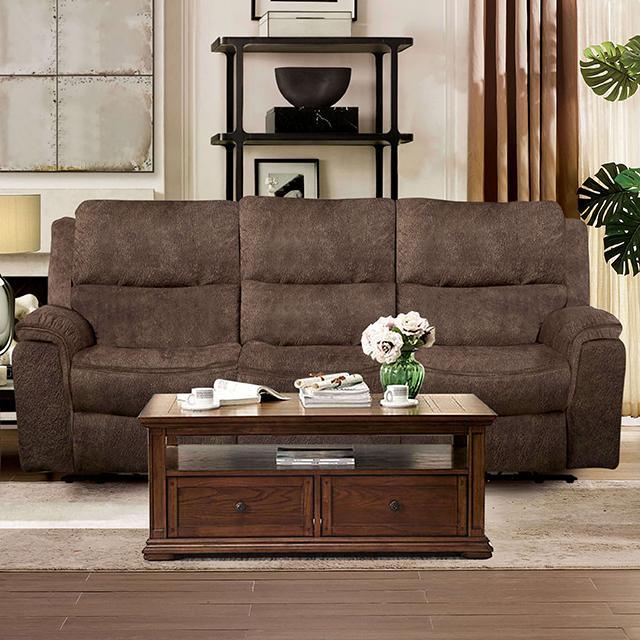 HENRICUS Sofa, Dark Brown - Sweet Dreams Bedding & Furn (PA)