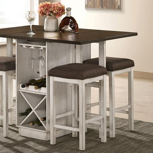 BINGHAM Counter Ht. Table w/ 2 x 15" Leaves - Sweet Dreams Bedding & Furn (PA)