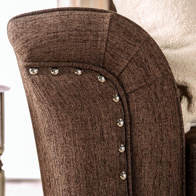 BELSIZE Sofa, Chocolate/Tan - Sweet Dreams Bedding & Furn (PA)