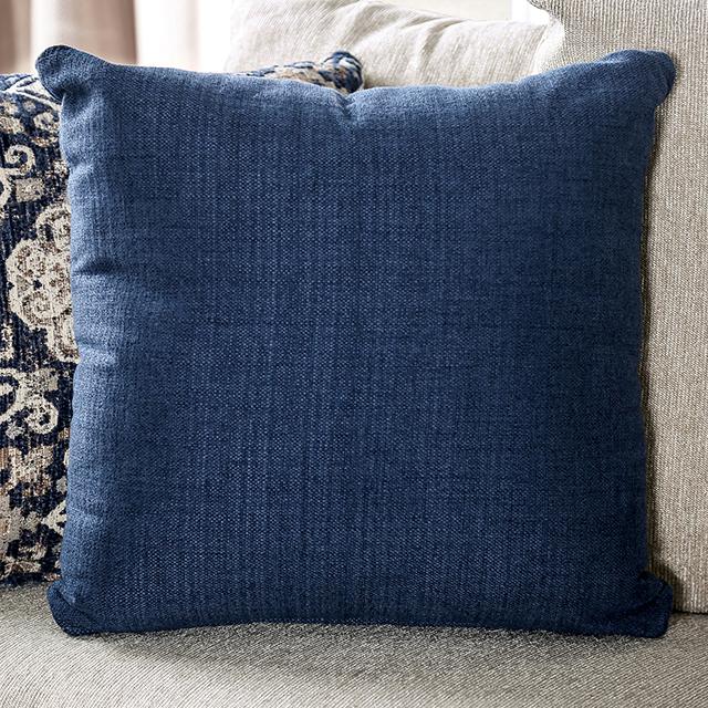 BELSIZE Sofa, Beige/Navy - Sweet Dreams Bedding & Furn (PA)
