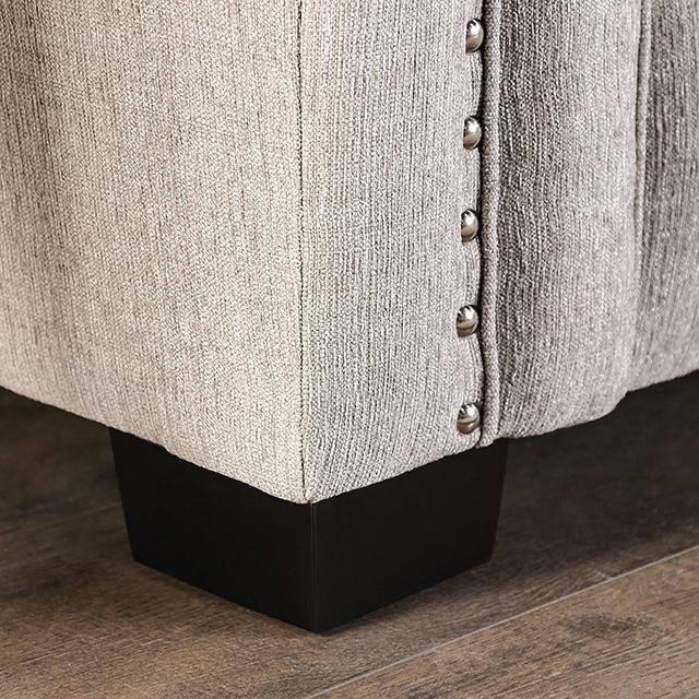 BELSIZE Loveseat Grey, Beige, & Choclate