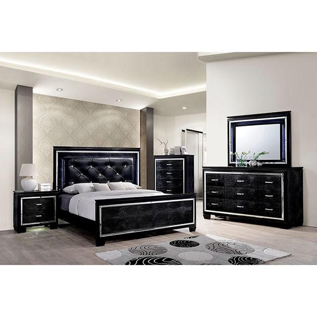 BELLANOVA Black Night Stand - Sweet Dreams Bedding & Furn (PA)