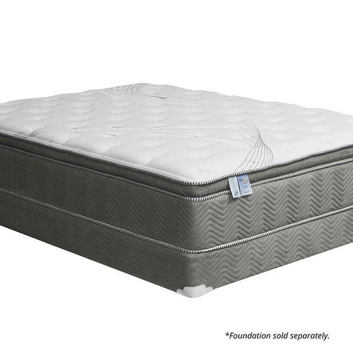STORMIN White/Gray 13" Euro Pillow Top Mattress, E.King - Sweet Dreams Bedding & Furn (PA)