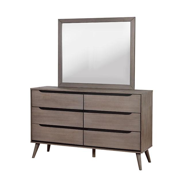 Lennart Gray Rectangular Mirror - Sweet Dreams Bedding & Furn (PA)