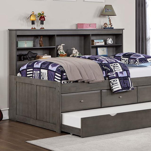 TIBALT Twin DayBed w/ Trundle, Dark Gray - Sweet Dreams Bedding & Furn (PA)