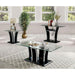 Staten Glossy Black/Chrome End Table - Sweet Dreams Bedding & Furn (PA)