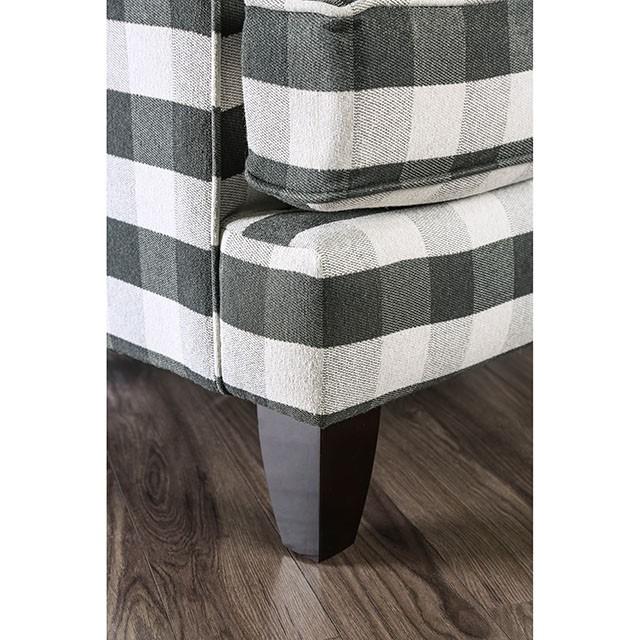Patricia Ivory/Black Stripe Chair - Sweet Dreams Bedding & Furn (PA)