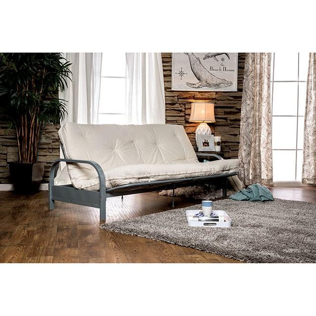 KNOX White 8" White Futon Mattress w/ Inner Spring - Sweet Dreams Bedding & Furn (PA)