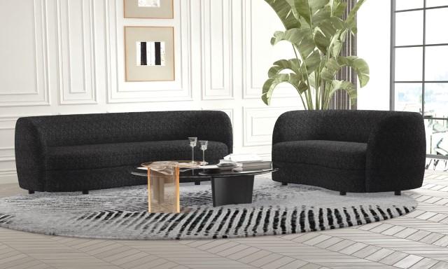 VERSOIX Loveseat, Black - Sweet Dreams Bedding & Furn (PA)