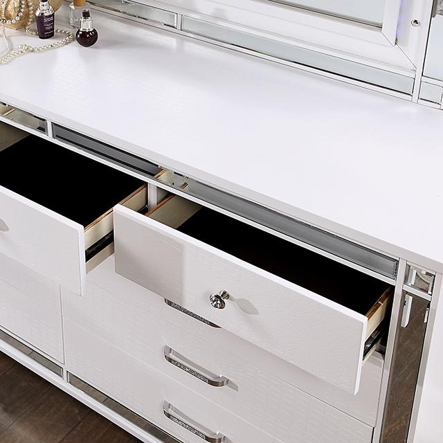Brachium Bed White & Silver