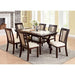 BRENT Dark Cherry/Ivory Side Chair (2/CTN) - Sweet Dreams Bedding & Furn (PA)