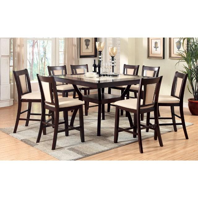 BRENT II Dark Cherry/Ivory Counter Ht. Chair (2/CTN) - Sweet Dreams Bedding & Furn (PA)
