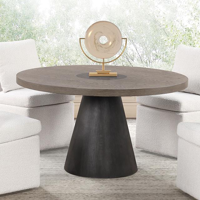 Broager 5 Pc Dining Table Set (Light Gray Caster Chairs) - Sweet Dreams Bedding & Furn (PA)
