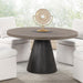 Broager 5 Pc Dining Table Set (Light Gray Caster Chairs) - Sweet Dreams Bedding & Furn (PA)