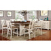SABRINA Off White/Cherry Ctr.Ht. Chair, Cherry & White (2/CTN) - Sweet Dreams Bedding & Furn (PA)