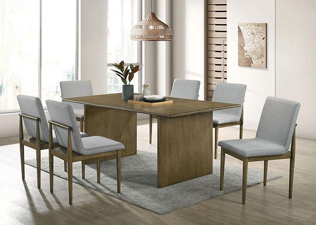 ST GALLEN Side Chair (2/CTN), Natural Tone/Light Gray - Sweet Dreams Bedding & Furn (PA)
