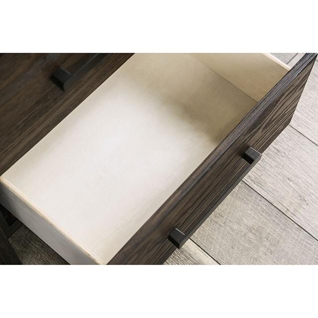 Rexburg Wire-Brushed Rustic Brown Night Stand - Sweet Dreams Bedding & Furn (PA)