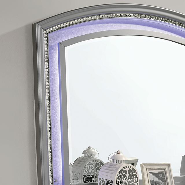 MADDIE Mirror, Silver - Sweet Dreams Bedding & Furn (PA)