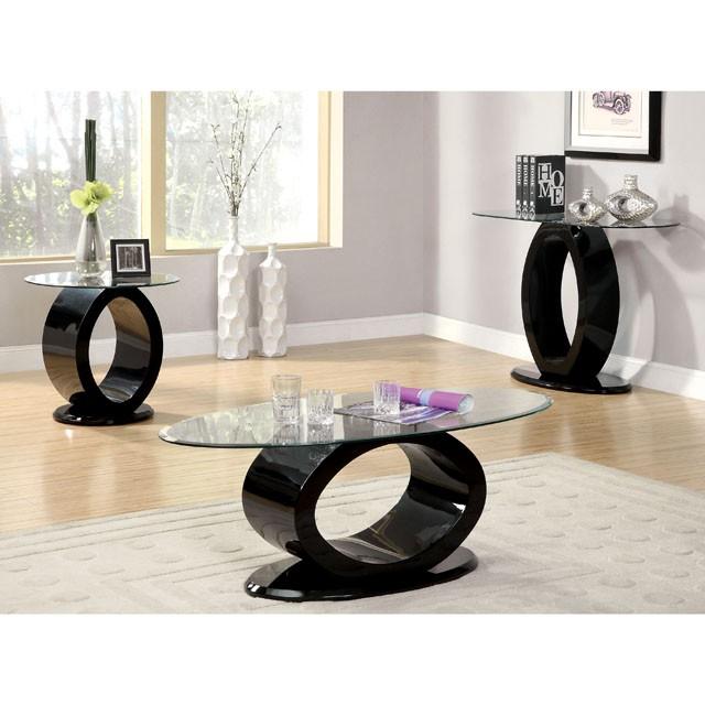 LODIA III Black End Table, Black - Sweet Dreams Bedding & Furn (PA)