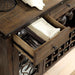 PAULINA Rustic Walnut Server - Sweet Dreams Bedding & Furn (PA)