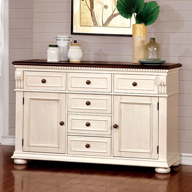 SABRINA Off White/Cherry Server, Cherry & White - Sweet Dreams Bedding & Furn (PA)