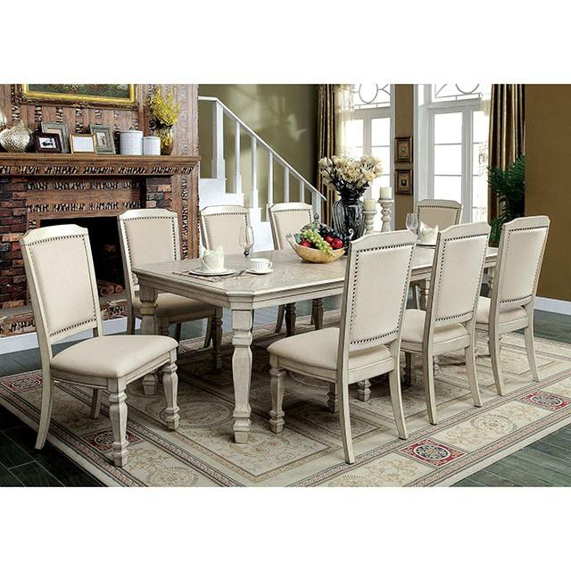 HOLCROFT Antique White/Ivory Side Chair (2/CTN) - Sweet Dreams Bedding & Furn (PA)
