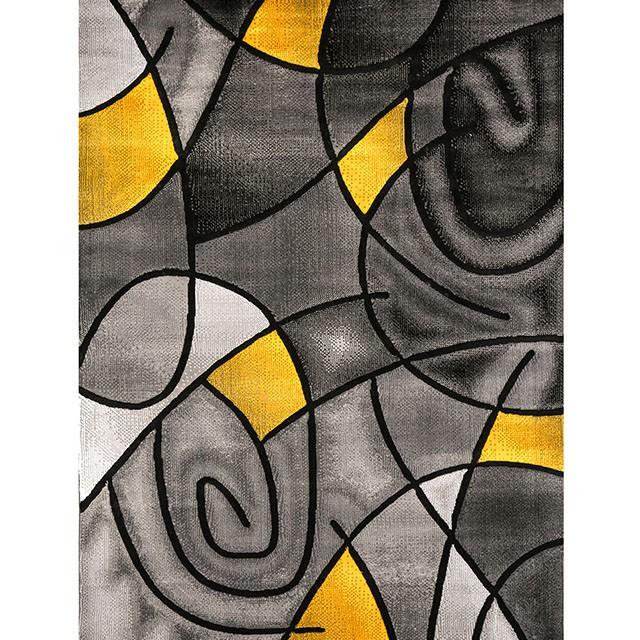 Sivas Charcoal Yellow 8' X 10' Area Rug - Sweet Dreams Bedding & Furn (PA)