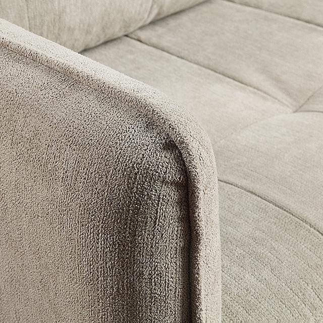 LYNDA Loveseat w/ Pillows, Light Gray - Sweet Dreams Bedding & Furn (PA)