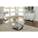 ROXO Satin Plated/Black Sofa Table - Sweet Dreams Bedding & Furn (PA)
