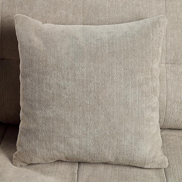 LYNDA Sofa w/ Pillows, Light Gray - Sweet Dreams Bedding & Furn (PA)