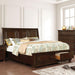 Castor Bed Black, Chrome, & White - Sweet Dreams Bedding & Furn (PA)