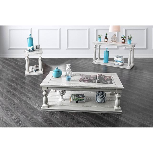 Arlington Antique White Sofa Table - Sweet Dreams Bedding & Furn (PA)