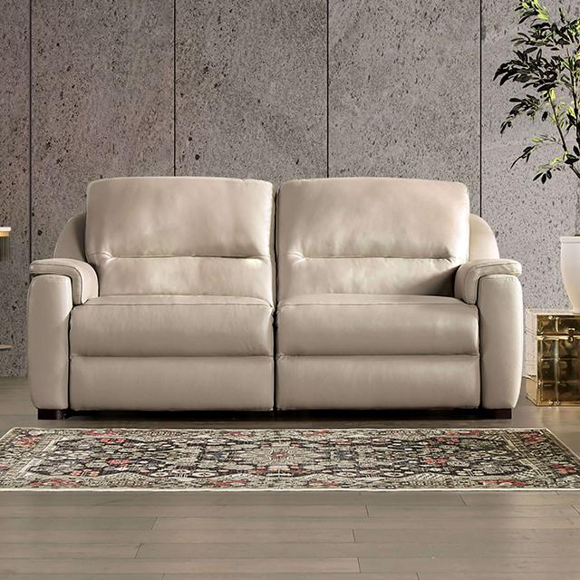 ALTAMURA Power Loveseat, Gray & Beige - Sweet Dreams Bedding & Furn (PA)