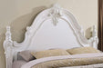 Francione E.King & Queen Bed White & Chrome - Sweet Dreams Bedding & Furn (PA)