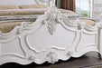 Francione E.King & Queen Bed White & Chrome - Sweet Dreams Bedding & Furn (PA)