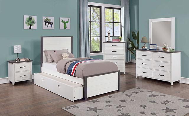 PRIAM Dresser, White/Gray - Sweet Dreams Bedding & Furn (PA)