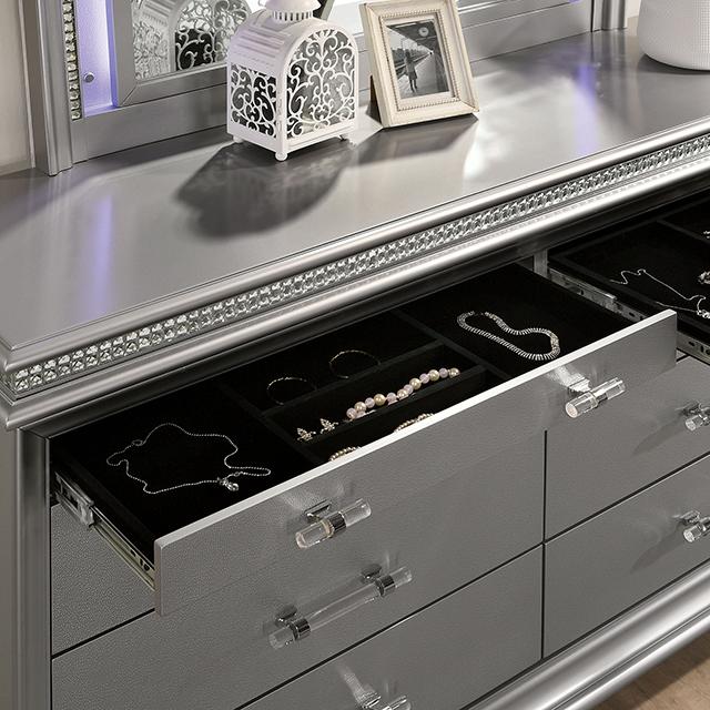 MADDIE Dresser, Silver - Sweet Dreams Bedding & Furn (PA)