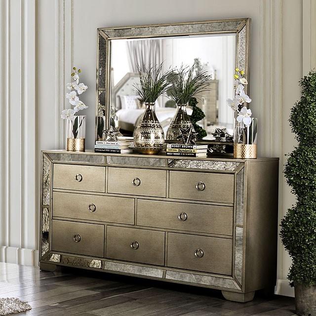 LORAINE Champagne Mirror - Sweet Dreams Bedding & Furn (PA)