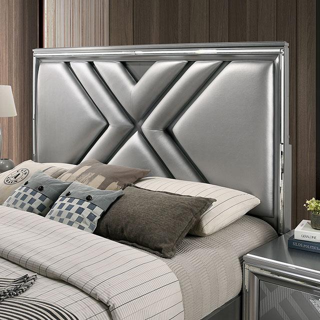 Emmeline 4 & 5 Piece Queen Bedroom Set Gray & White - Sweet Dreams Bedding & Furn (PA)