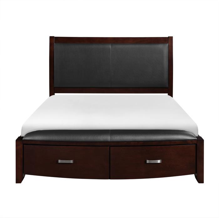 Lyric Queen Sleigh Storage Bed in Dark Espresso 1737NC-1 image